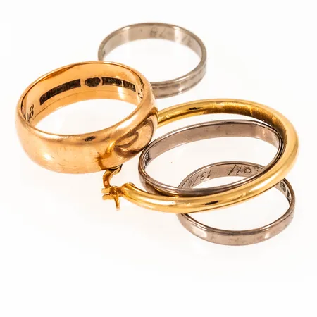 Diverse defekt/graverat guld 18K 18,3g.