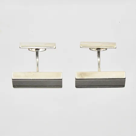 Manschettknappar 10x24mm, silver 830/1000. Vikt: 24,1 g