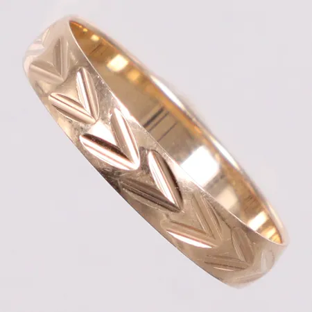 Ring stl 16¾ bredd 3,5mm 9K Vikt: 1,1 g