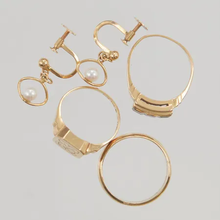 Diverse guld defekt/gravyr 18K 13,2g.