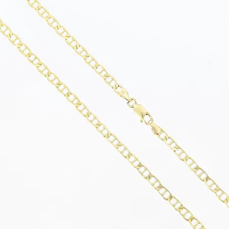 Kedja Pansar med stav längd: 49,5cm, bredd: 3,5mm, 14K. Vikt: 2,3 g