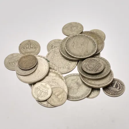 Mynt i silver, 400/1000, 127,81g.