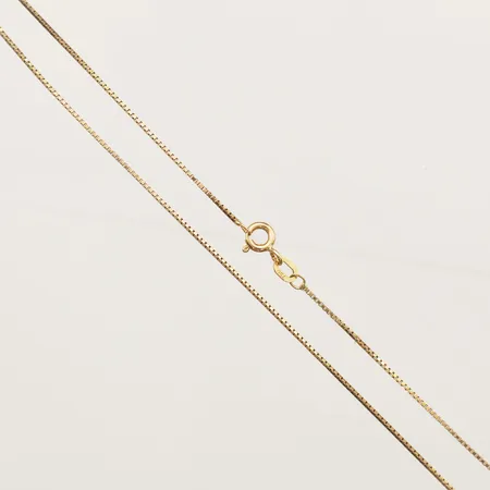 Kedja Venezia längd 43cm bredd 0,8mm, GHA 18K  Vikt: 2,3 g
