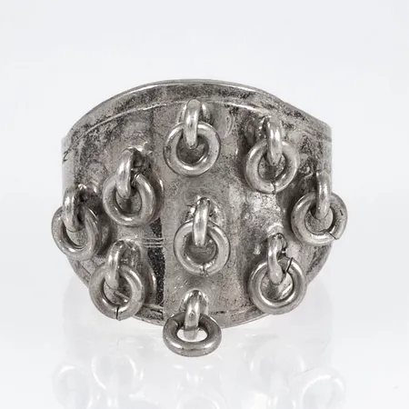 Ring JUHLS KAUTOKEINO stl:16¼ bredd 7,2 - 17 mm silver 5,6g 925/1000.