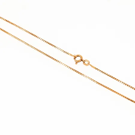 Kedja kantslipad Venezie längd 38cm bredd 1,2mm, lagning, 18K 4,4g.