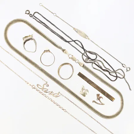Diverse silver defekt 925/1000 silver Vikt: 43,3 g