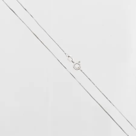Kedja Venezia, bredd 0,8mm, längd 40,5cm, Balestra, 18K vitguld. Vikt: 1,2 g