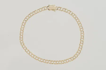 Armband bismark längd 19,5 cm bredd 3,9 mm, 18K  Vikt: 5,7 g