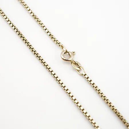 Halskedja, venezia, 50cm, bredd 1,5mm, 14k Vikt: 8,5 g