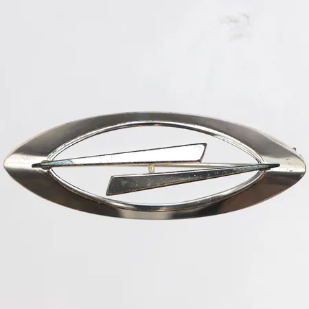 Brosh, Bredd ca 4,8cm, 835/1000 silver. Vikt: 4,3 g