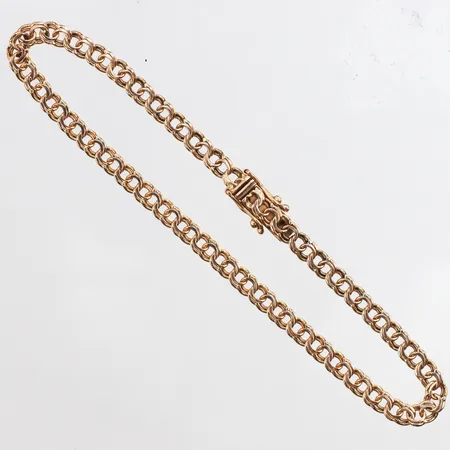 Armband Bismarck, längd ca 19cm, bredd ca 3,5mm, 18K. Vikt: 5,3 g