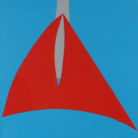 Tavla Richard Mortensen, "Souvenirs de Bal Négre", collage på papper, signerad och daterad 90, bildyta 61x45,5cm, Galerie Bel'Art, Stockholm, ej examinerad ur ram, blad lossnat från passepartout/bristande montering. Specialfrakt, kontakta pantbankskontoret för mer information.