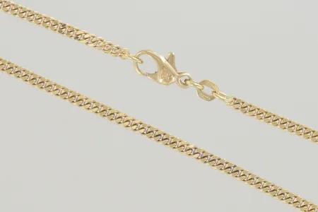 Halskedja pansar längd 44,5 cm bredd 2,5 mm, 18K  Vikt: 13 g