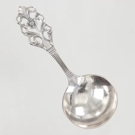 Marmeladsked 12cm, gravyr, Norge 830/1000 silver Vikt: 19 g