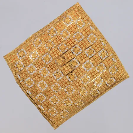 Ring, reglerbar storlek, 65x65mm, bucklor, 21K Vikt: 34,7 g
