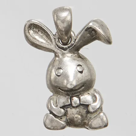 Berlock/hänge kanin, 14,5x9,2mm, GHA, silver 925/1000 Vikt: 0,9 g