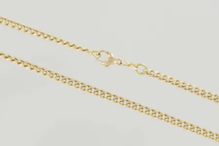 Halskedja pansar längd 51 cm bredd 3 mm, 18K Vikt: 11,2 g