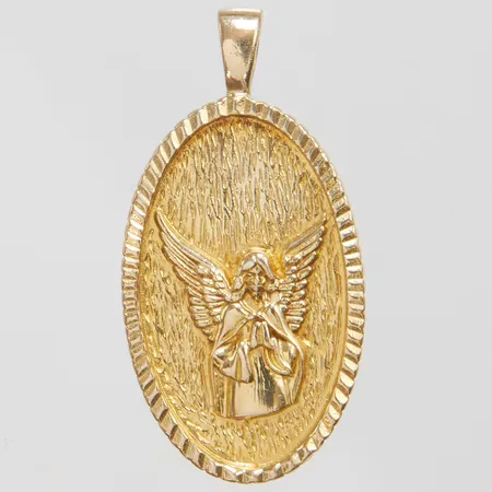 Hänge med motiv av ängel, 29,2x15mm, GHA, förgyllt silver 925/1000 Vikt: 3,1 g