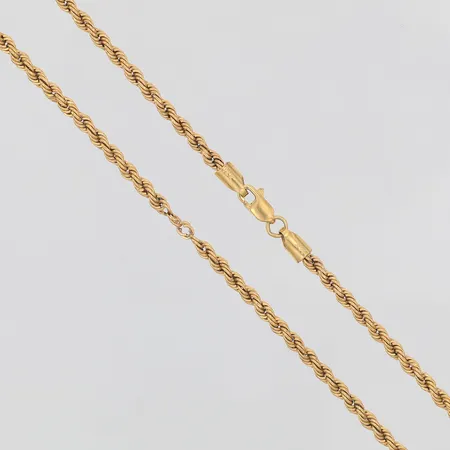 Kedja Cordell längd 48cm bredd ca 2,6mm Midas, saknar länkar, 14K Vikt: 3,8 g