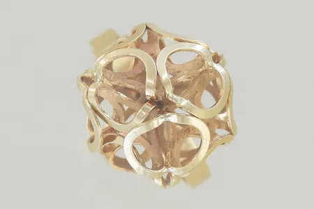 Ring Elis Kauppi (Finland 1921-2004) stl:17,25 höjd 16,8 mm, 18K  Vikt: 4,8 g