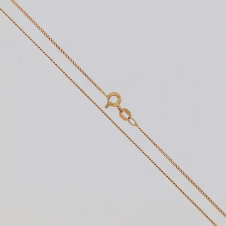 Kedja, pansar, längd 44cm, bredd 0,9mm, 18K Vikt: 1,6 g