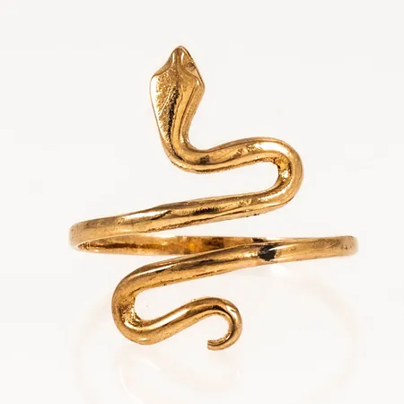 Ring orm stl:16½ bredd 1,3-19mm, 14K 0,9g.