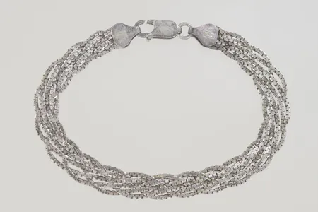 Armband längd 18 cm bredd 0,7 cm, silver 925/1000 Vikt: 7,9 g