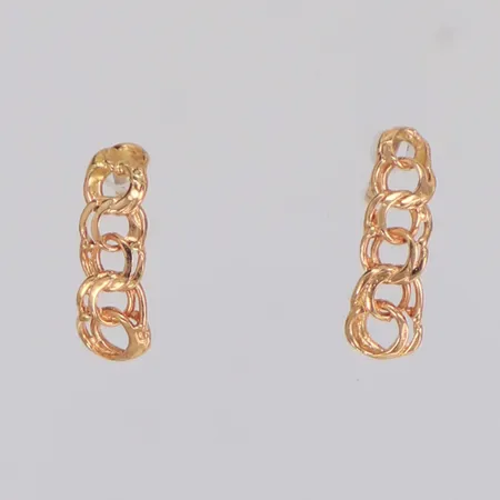 Ett par örhängen Bismarck längd 12mm, 18K Vikt: 0,9 g