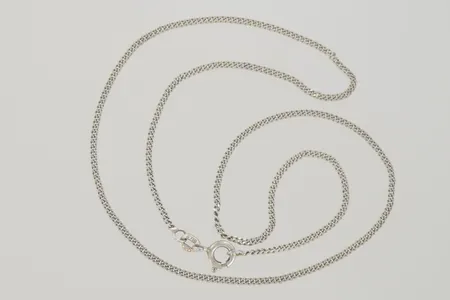 Halskedja pansar längd 40,5cm bredd 1,3 mm, silver 925/1000 Vikt: 2,9 g