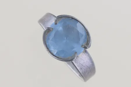 Ring Alton 70-tal med sten justerbar, bredd11 mm silver 925/1000 Vikt: 4 g