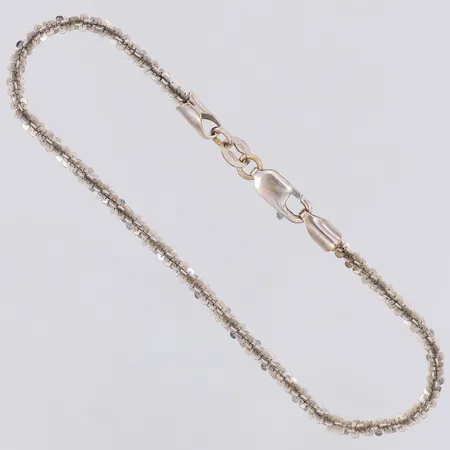 Armband vitguld längd 16cm bredd 2,5mm, Italy, 18K Vikt: 3,6 g