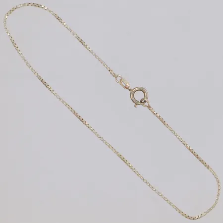 Vristlänk, Venezia längd 25cm, bredd 1,3mm, 925/1000 silver Vikt: 2 g