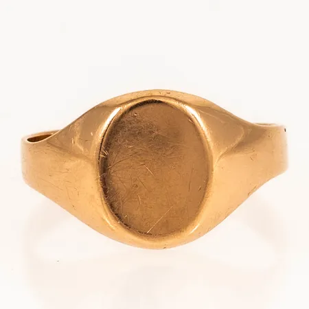 Klackring stl:20½ bredd 3,2-12,7mm, massiv klack, repor, 18K 6,1g.