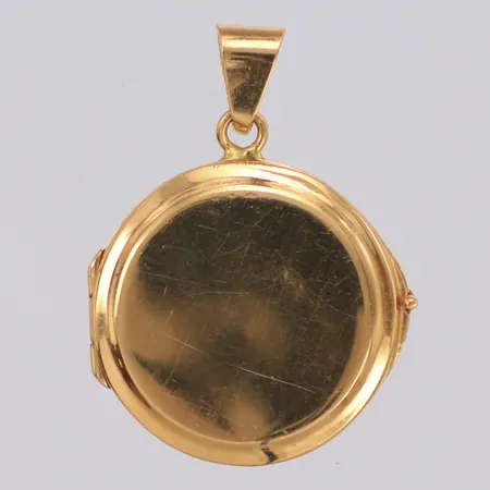 Hänge medaljong Ø20mm, repigt, 18K Vikt: 4,1 g
