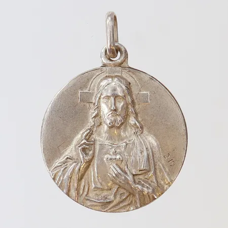 Hänge Jesus Ø23mm silver 925/1000 Vikt: 7,1 g