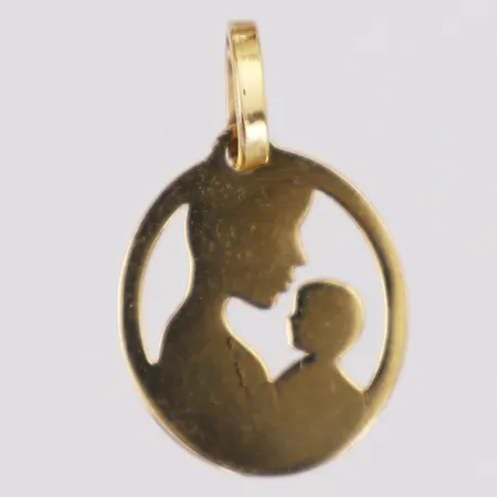 Hänge längd inkl ögla ca 20mm bredd 12,4mm, 18K Vikt: 0,6 g