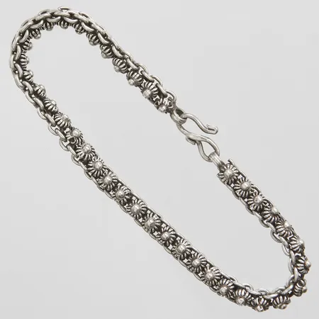 Armband längd: 18,7cm, bredd: 4,8mm, S-lås, silver 925/1000 Vikt: 12,7 g
