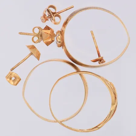 Diverse defekt guld vita stenar, 18K Vikt: 5,6 g