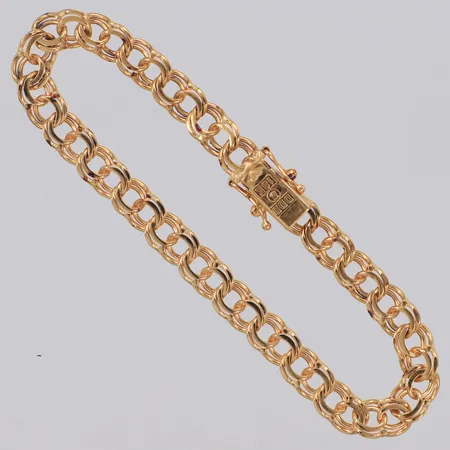 Armband Bismarck, längd 18,5cm, bredd 6,5mm, 18K Vikt: 13,9 g
