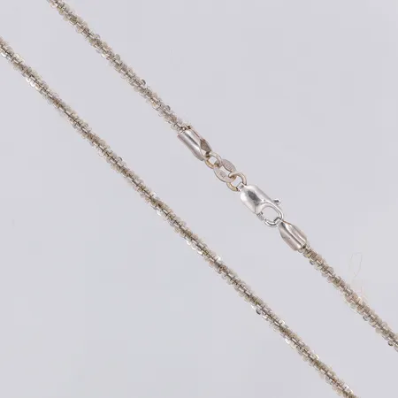 Collier vitguld längd 41,5cm bredd 2,5mm, Italy, 18K Vikt: 8,1 g