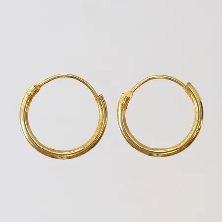 Örhängen Creoler Ø10mm bredd 1,1mm 18K Vikt: 0,4 g