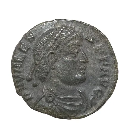 Romerskt mynt Valens (364-378 e.kr. - död i slaget vid Adrianopel), brons, myntort Siscia, Ø17 mm, fin kvalitet