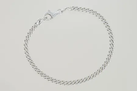 Armband pansar längd 20,5 cm bredd 4 mm, silver 925/1000 Vikt: 9 g