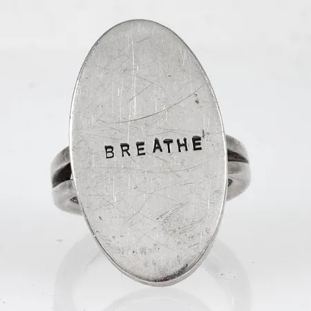 Ring Efva Attling "Breathe" stl:19½ bredd 5-33mm, silver 925/1000 18,0g.