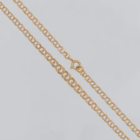 Collier Bismarck doserat längd 42,5cm bredd 3-4,3mm, kattfot, 18K Vikt: 5,4 g