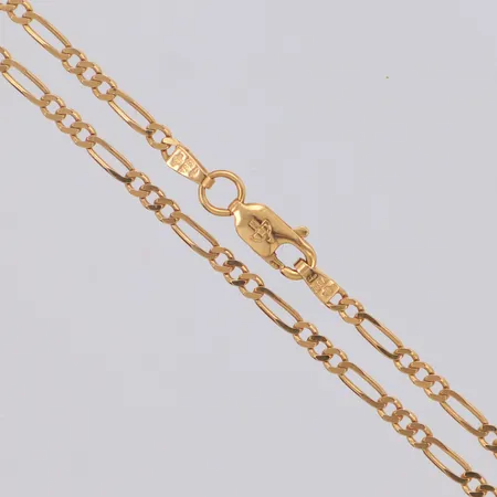 Kedja Figaro längd ca 51cm, bredd 2,3mm, 18K Vikt: 5,6 g