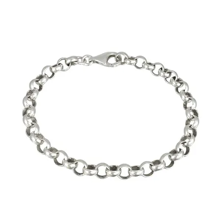 Armband Ärtlänk kraftig modell silver 925/1000, längd 21,5 cm, bredd 6,5 mm, (går att korta igenom att ta bort nån länkbit), fint skick  Vikt: 15,2 g