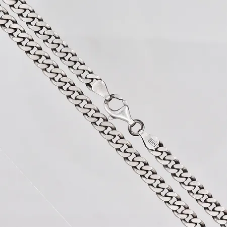 Kedja Pansar längd 46,5cm bredd 5,6mm GHA silver 925/1000 Vikt: 27,5 g