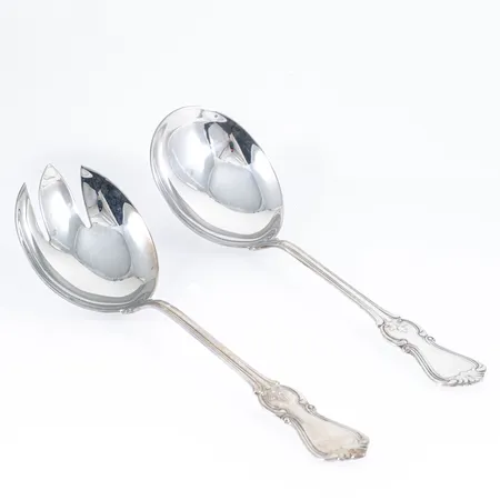 Olga i silver två uppläggningsbestick 215 mm 169g. Fint bruksskick.