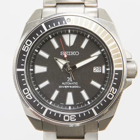 Herrur Seiko Prospex Diver's Samurai, 43,6mm, ref: SBDY009, boettnr: 4R35-01V0, snr: 861265, datum, stållänk, viklås, inga tillbehör Vikt: 0 g